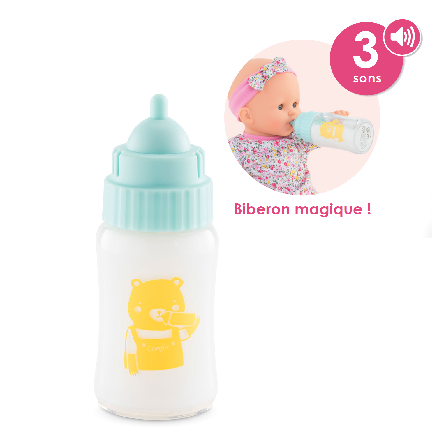 Poupon avec biberon outlet